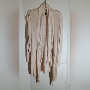 Apt 9 Women's Cream Open Front Cardigan Sweater Size 2X